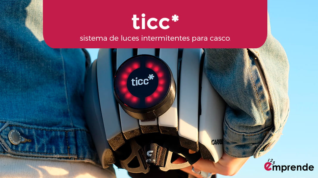 Ticc, sistema de luces intermitentes para casco